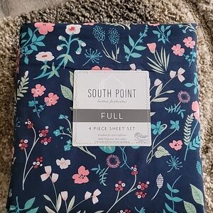 SOUTH POINT HOME FASHIONS 4 PIECE FULL SHEET  SET 100% POLYESTER MICROFIBER NEW